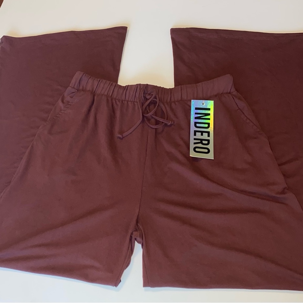 Chocolate Brown Soft Stretch Pocketed Wide Leg Pants